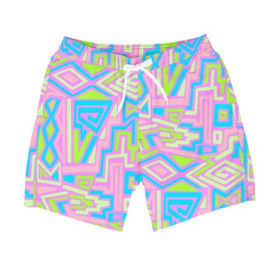 Tipsy Elves - Mens Retro Ride Stretch Swim Trunks