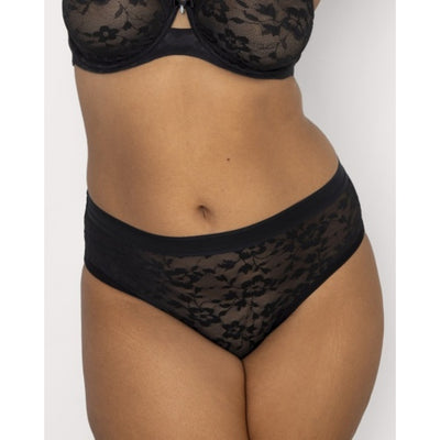 Ariela - Womens No-Show Lace High Cut Brief Panty
