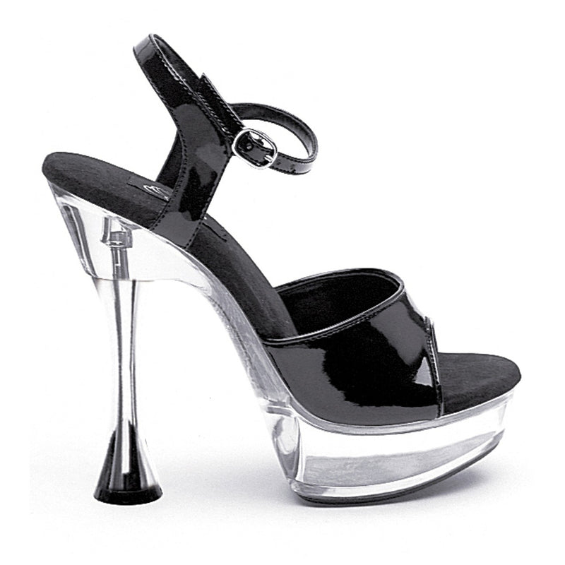 Ellie Shoes - 6" Cone Heel Sandal (Silver Heel)