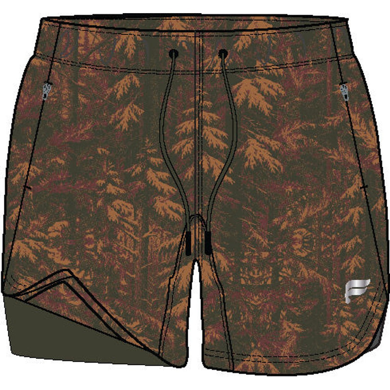 Fabletics - Mens the 7" One Short (Lined) - Gold Khaki Woodland