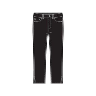 Liverpool Los Angeles - Womens Capri with Slit 15 Inseam