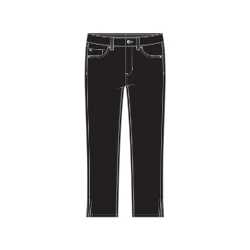 Liverpool Los Angeles - Womens Capri with Slit 15 Inseam
