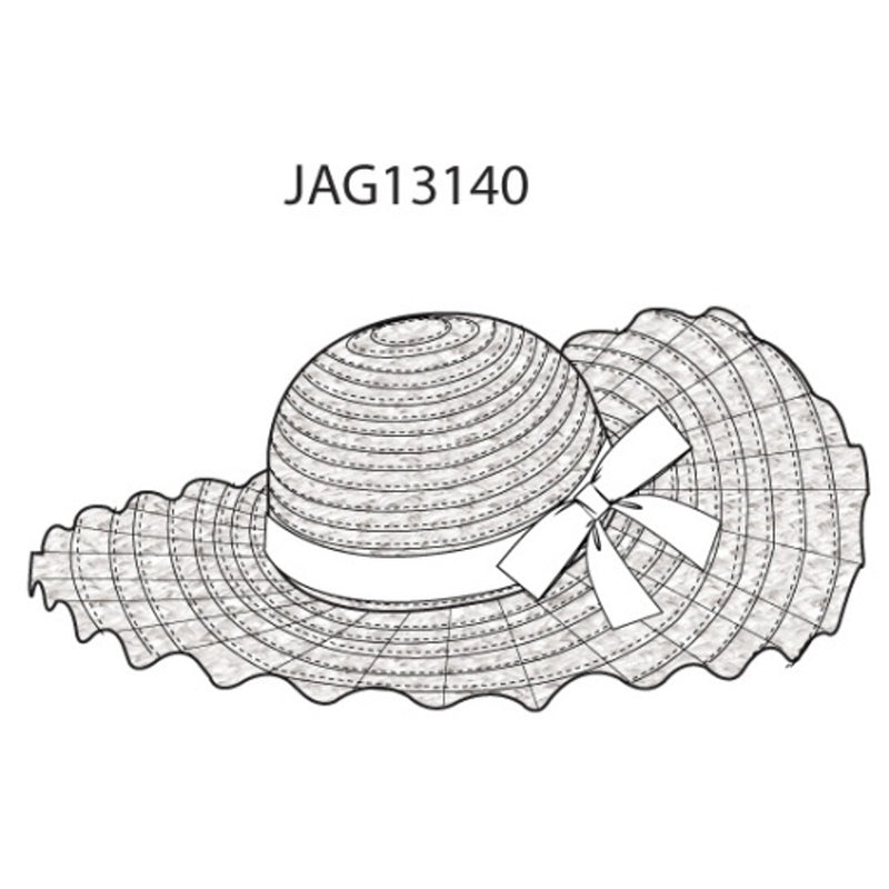 Janie and Jack - Kids G Wht Straw Big Hat E1