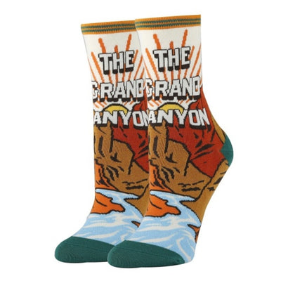 Oooh Yeah - Womens Crew Socks-Grand Canyon