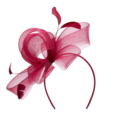 San Diego Hat Company - Woven Mesh Fascinator with Self Bow