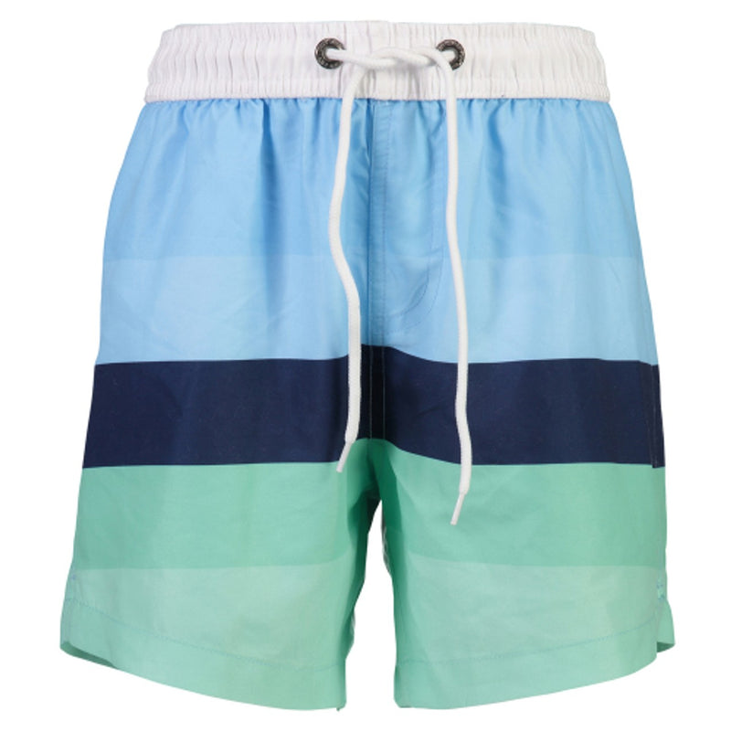 Snapper Rock - Boys Blue Mint Stripe Boardies