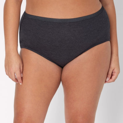 Hanes - Womens Just My Size Women's Cotton High Brief Underwear 6-Pack (Plus Size)