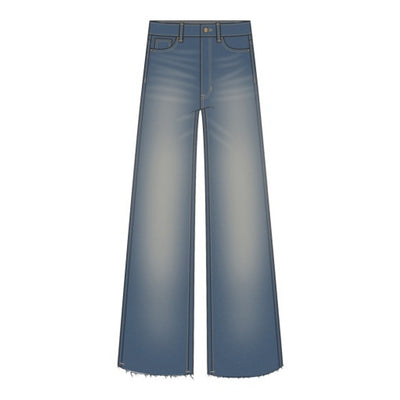 Liverpool Los Angeles - Womens Stride Hr Crop with Wide Cut Hem 26in Ins