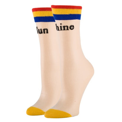 Oooh Yeah - Womens Crew-Rain Bow Light