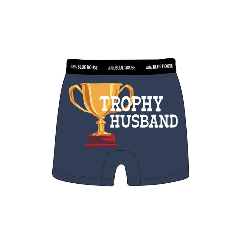 Little Blue House - Trophy Husband Mens Boxer Brief