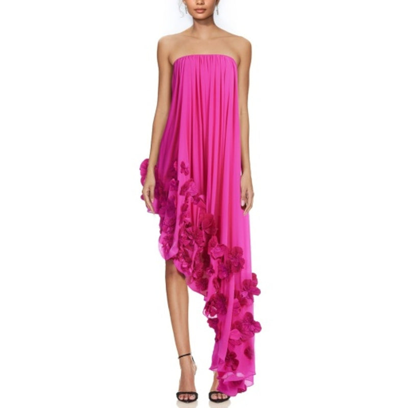 Badgley Mischka - Womens Asym Floral Maxi