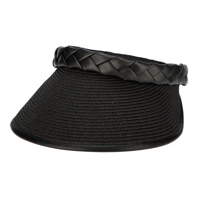 San Diego Hat Company - Looker Visor- Ultrabraid Visor with Pu Braided