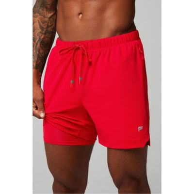 Fabletics - Mens the 5" One Short (Lined) - Heated Red