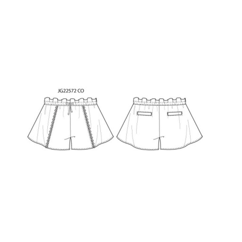 Janie and Jack - Girls with Wht Tie Trim Short Smbas
