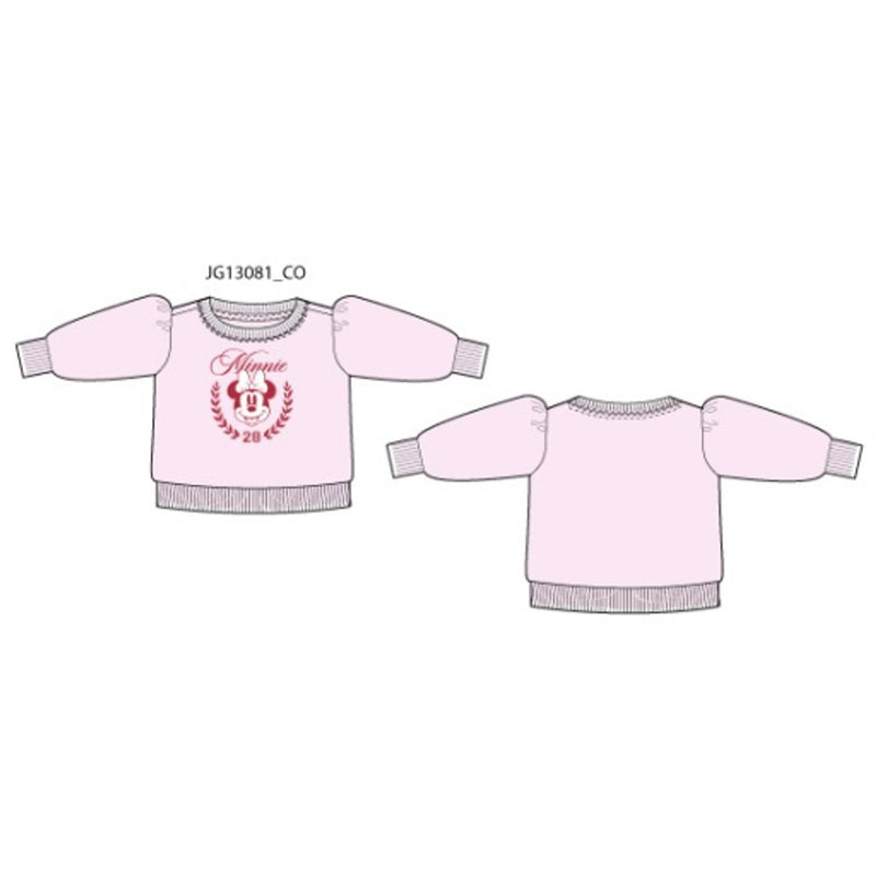 Janie and Jack - Girls K Pnk Minnie Swtshrt Disney