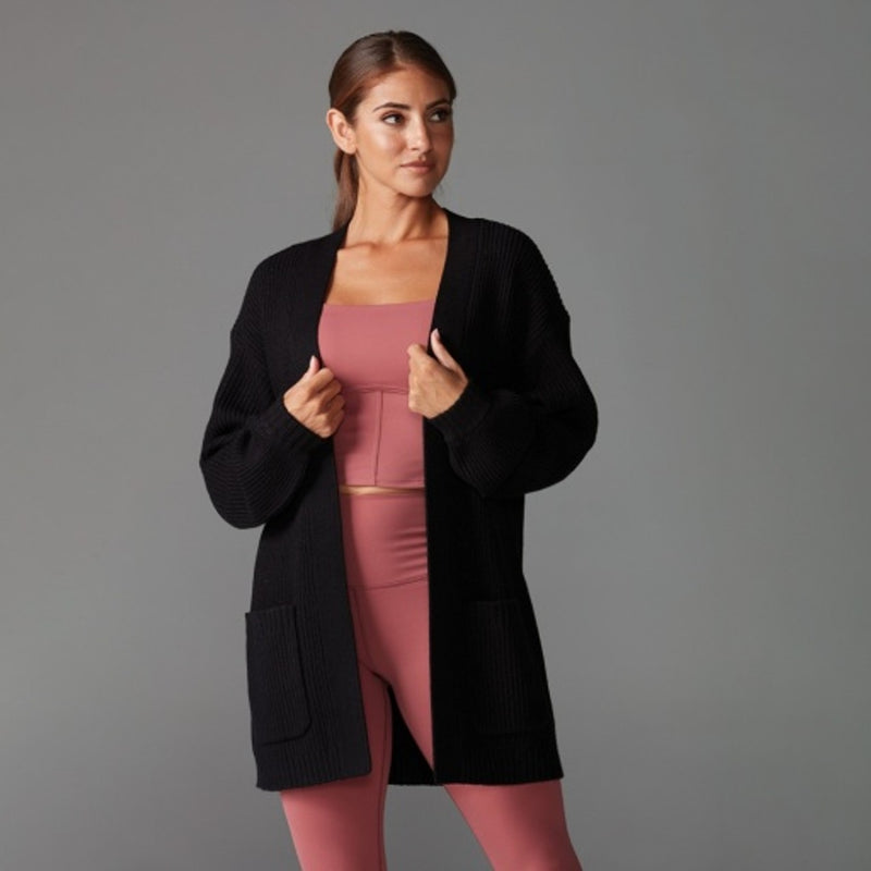Thirty Three Threads - Unisex Alpine Long Cardigan Camel