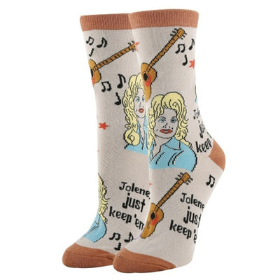 Oooh Yeah - Womens Just Keep‘Em Women's Crew Socks