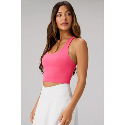 Fabletics - Womens Anywhere Cropped Built-in Bra Tank