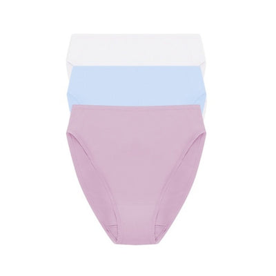 Natori - Womens Bliss Bare Cotton High Cut Brief 3-Pack
