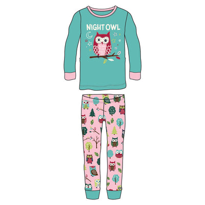Little Blue House - Night Owl Kids Pajama Set