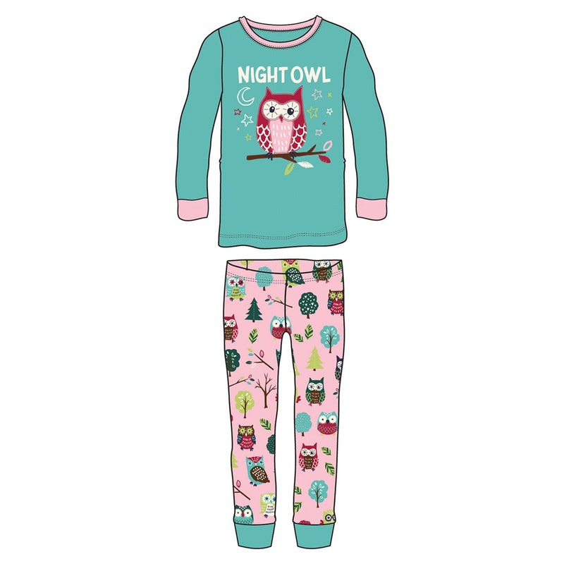 Little Blue House - Night Owl Kids Pajama Set
