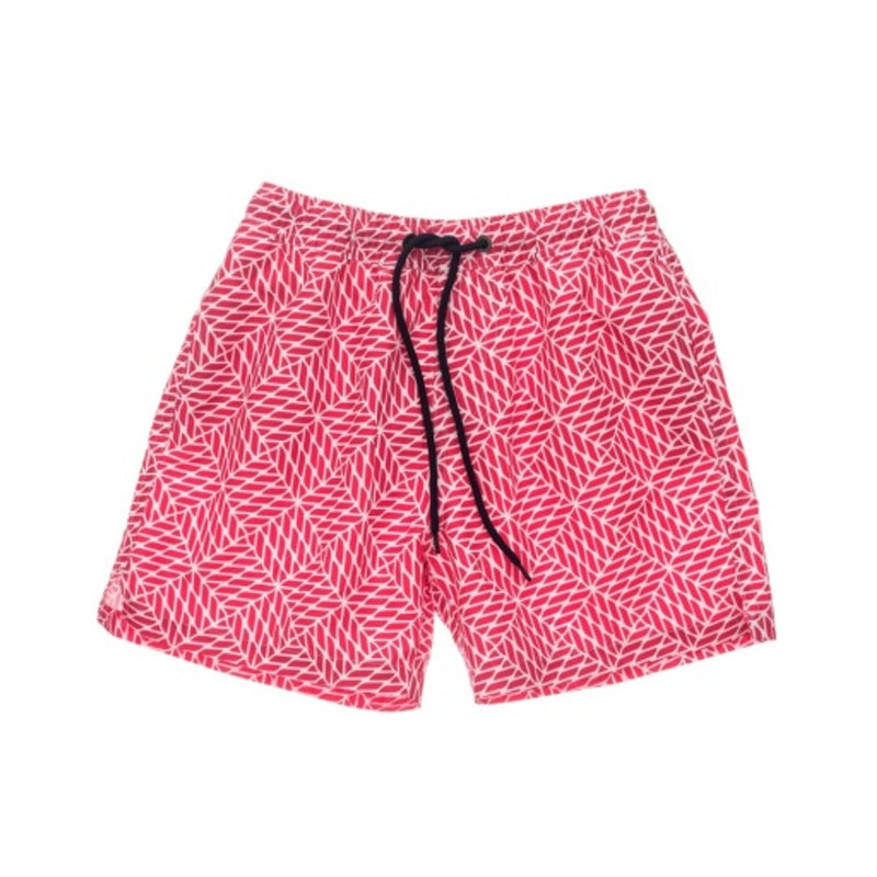 Snapper Rock - Boys Nautical Knots Red Volley Board Short