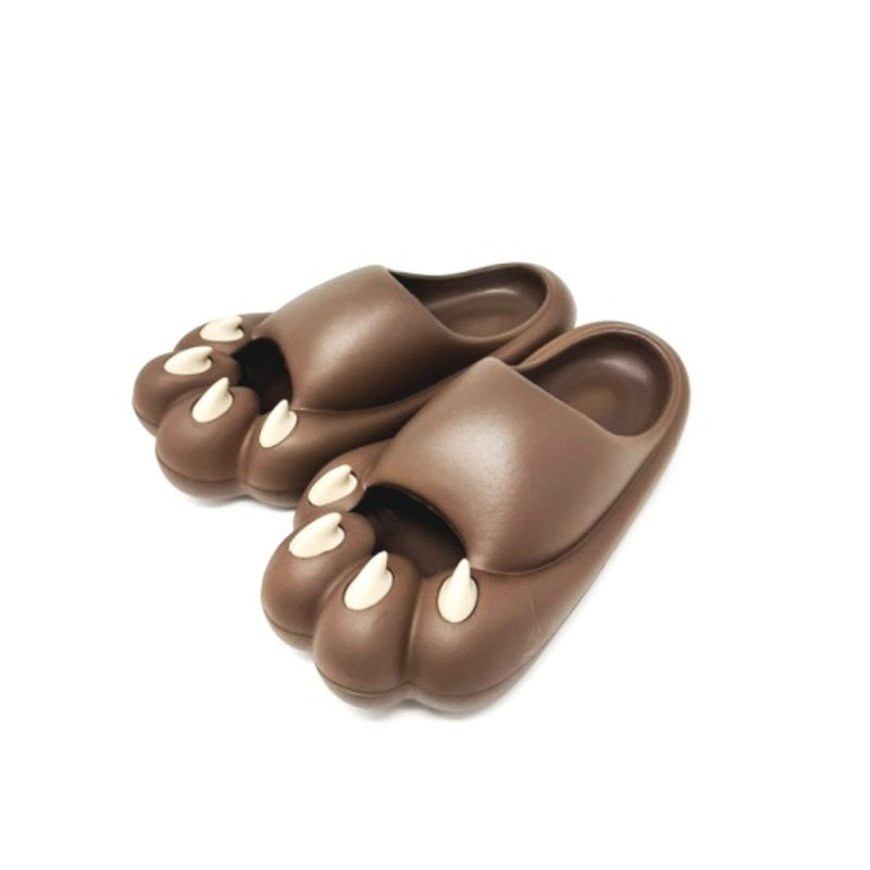 Oooh Yeah - Unisex Brown Claws-Silly Slides-Unisex