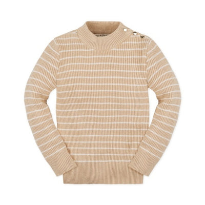 Hope & Henry - Girls Organic Mock Neck Sweater