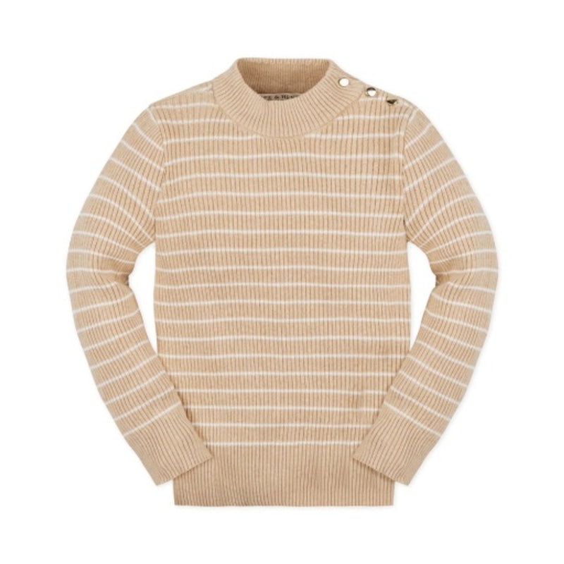 Hope & Henry - Girls Organic Mock Neck Sweater