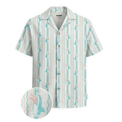 Tipsy Elves - Mens Shark Snack Linen Cabana Shirt