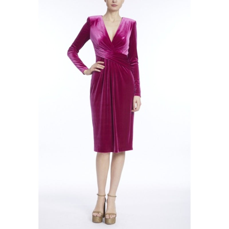 Badgley Mischka - Womens Pleated Cf Velvet