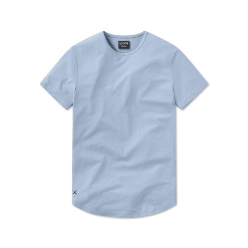Cuts - Mens Ao Curve-Hem Tee - Oxford Blue