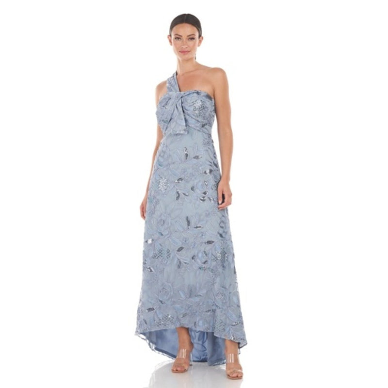 JS Collections - Womens Aria Faux Wrap High Low Gown