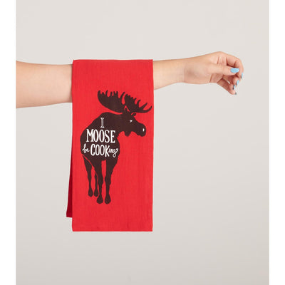 Little Blue House - Unisex I Moose Be Cooking Tea Towel