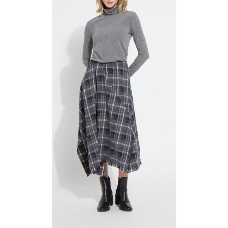 Lysse - Womens Anniston Asymmetric Fringe Skirt