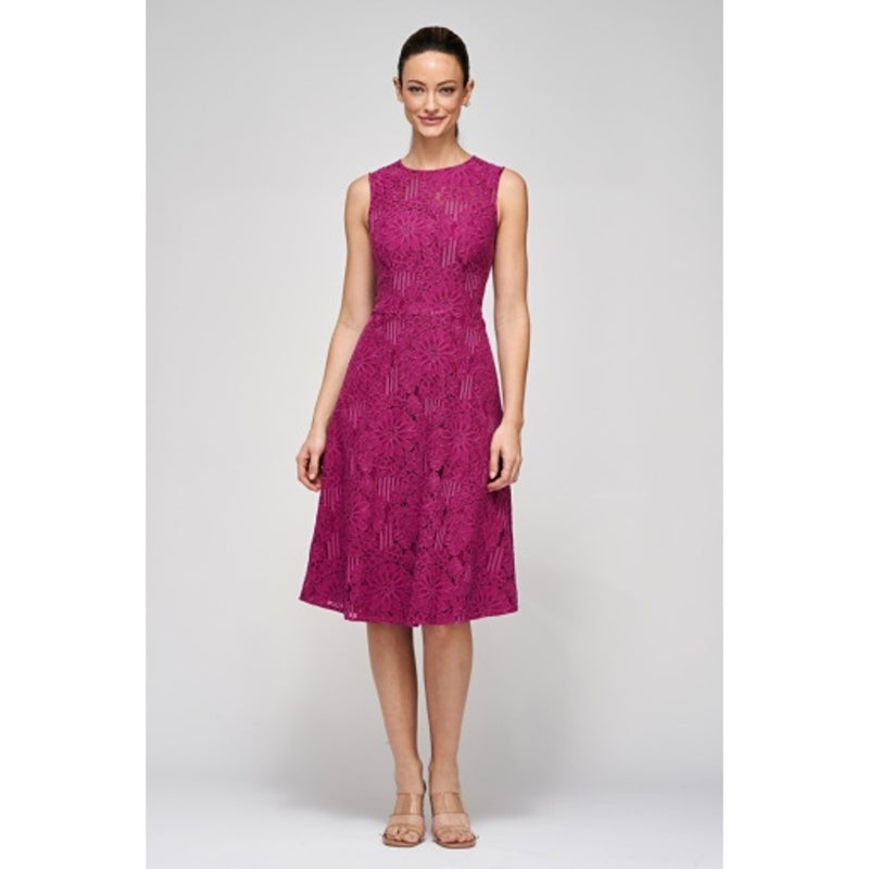 JS Collections - Womens Nayeli a-Line Midi Dress