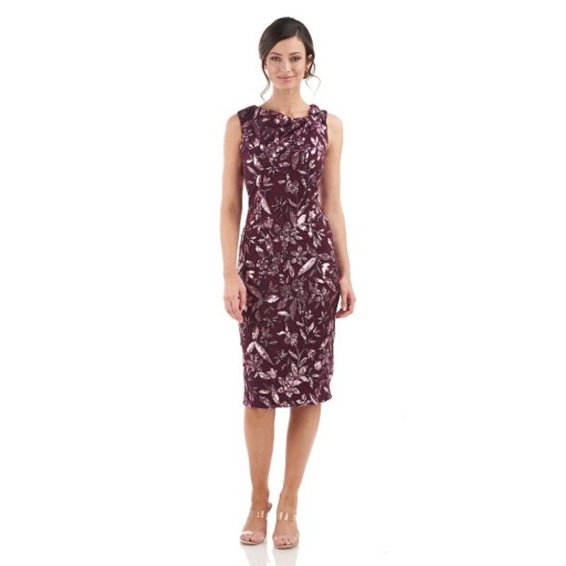 JS Collections - Womens Jocelyn Bow Midi Dress
