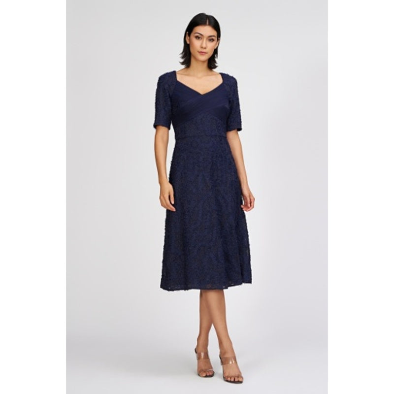 JS Collections - Womens Christine Draped Front Cocktai