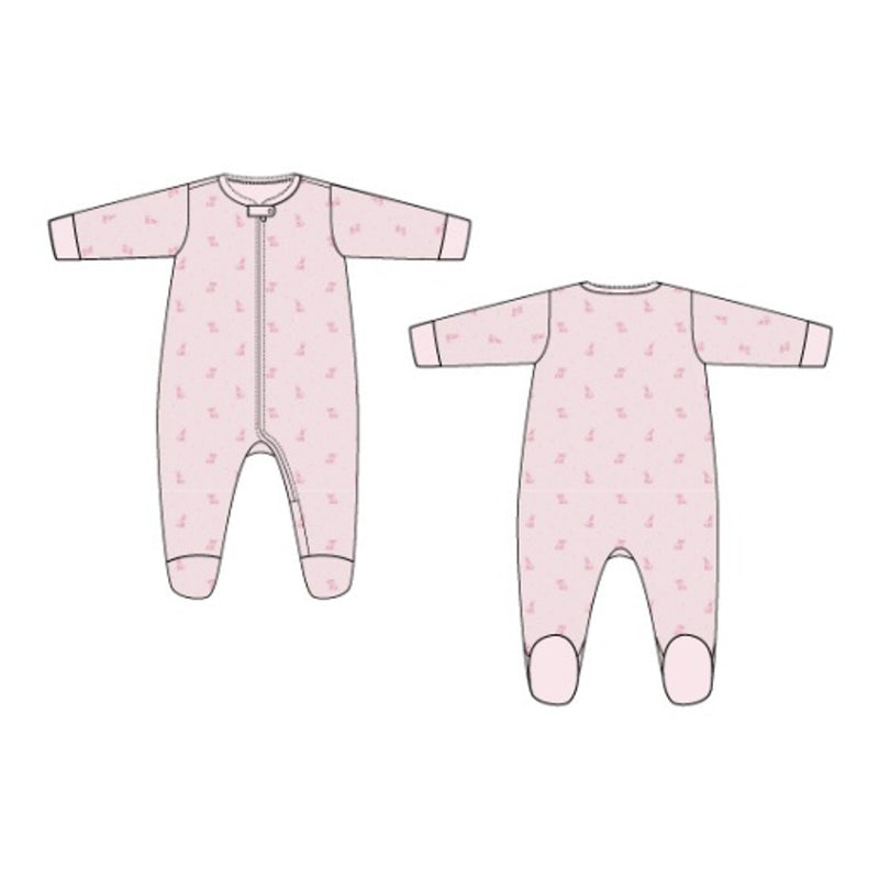 Janie and Jack - Kids Bg K Pink Bunny Footie E1