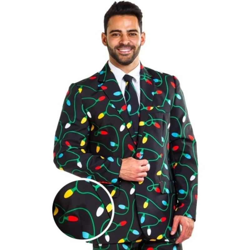 Tipsy Elves - Mens the Tangle Wrangler Blazer with Tie