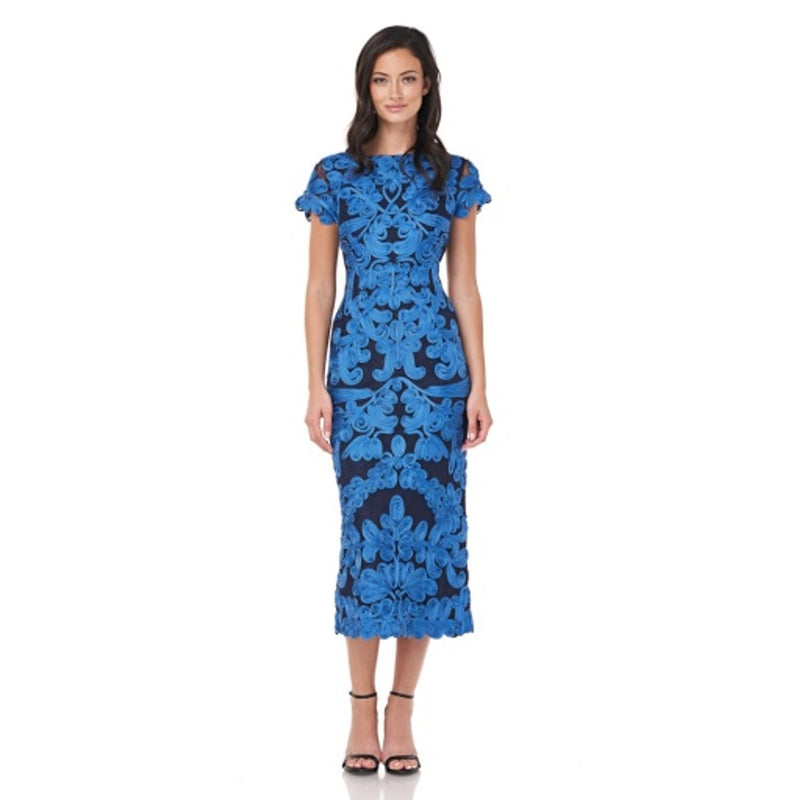JS Collections - Womens Two-Tone Soutache Midi