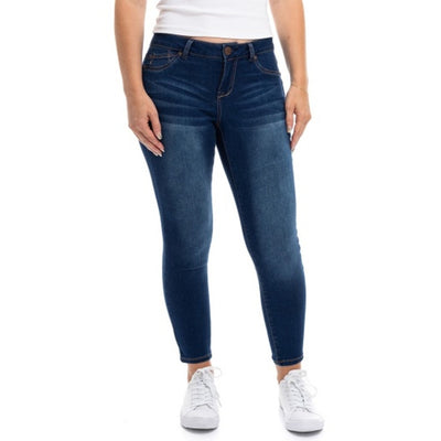 1822 Denim - Womens Petite 26" Butter Mid-Rise Ankle Skinny