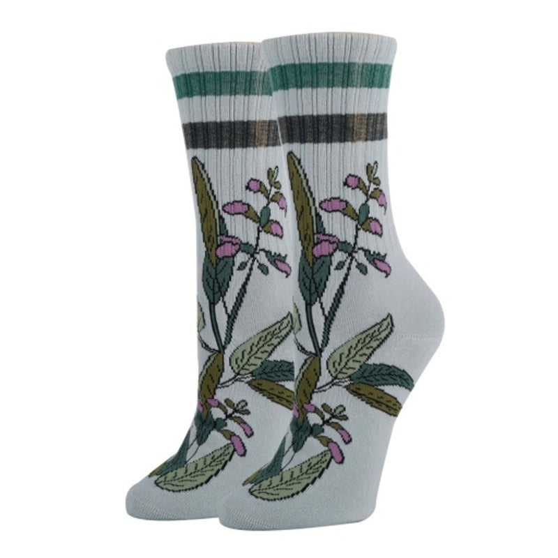 Oooh Yeah - Womens Sage Vibes-Athletic-Women's Crew Socks