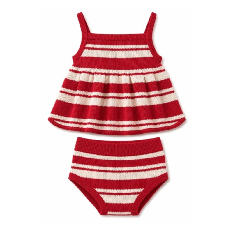 Hope & Henry - Baby Organic Swing Tank Sweater Set