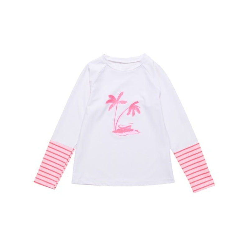 Snapper Rock - Girls Palm Island Sustainable Long Sleeve Rash Top