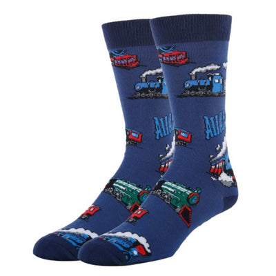 Oooh Yeah - Mens All Aboard-Mens Crew Socks
