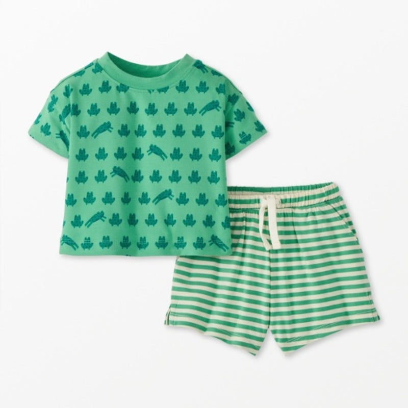 Hanna Andersson - Baby Tee & Short Set in Hannasoft™