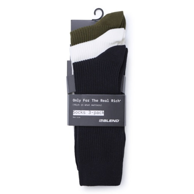 DK Company - Mens Bhadem Rib 3pack Socks