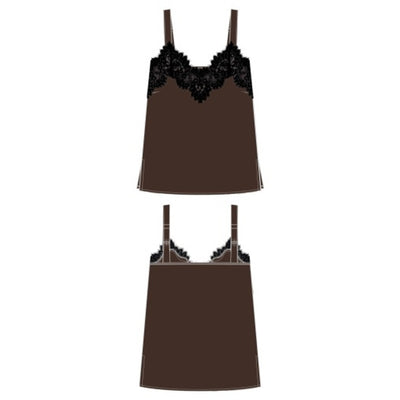 Liverpool Los Angeles - Womens Sleeveless Woven Top with Lace