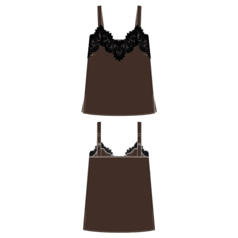 Liverpool Los Angeles - Womens Sleeveless Woven Top with Lace